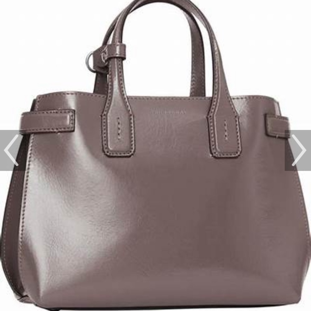 Burberry soft calfskin banner bag